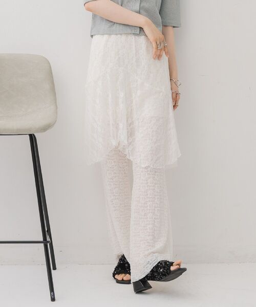 casita(RETRO GIRL)(カシータ)の「【新色追加】レイヤードスカート(ベルト・レディース・その他1/その他2/その他3/アイボリー/オフホワイト/キャメル・ONE SIZE)」の18枚目の写真