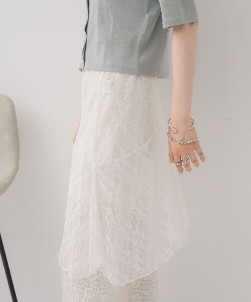 casita(RETRO GIRL)(カシータ)の「【新色追加】レイヤードスカート(ベルト・レディース・その他1/その他2/その他3/アイボリー/オフホワイト/キャメル・ONE SIZE)」の20枚目の写真