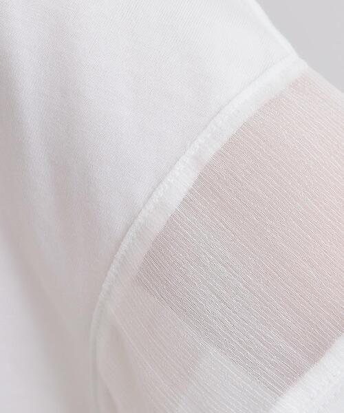 grove（グローブ）の「【UVカット・接触冷感】シアードッキングTシャツ（Tシャツ/カットソー・レディース・ライトブルー/ブラック/ピンク/オフホワイト・02/03/05/04/01）」の8枚目の写真