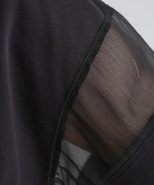 grove（グローブ）の「【UVカット・接触冷感】シアードッキングTシャツ（Tシャツ/カットソー・レディース・ライトブルー/ブラック/ピンク/オフホワイト・02/03/05/04/01）」の13枚目の写真