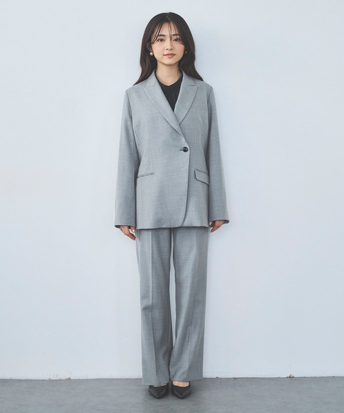 Sirin(シリン)の「≪Premium≫ super100’sウールブレンドシェイプジャケット【2サイズ展開】(テーラードジャケット・レディース・グレー/ネイビー・SMALL/X-SMALL)」の21枚目の写真