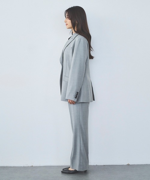 Sirin(シリン)の「≪Premium≫ super100’sウールブレンドシェイプジャケット【2サイズ展開】(テーラードジャケット・レディース・グレー/ネイビー・SMALL/X-SMALL)」の22枚目の写真