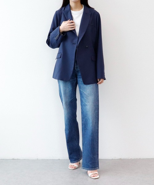 Sirin(シリン)の「≪Premium≫ super100’sウールブレンドシェイプジャケット【2サイズ展開】(テーラードジャケット・レディース・グレー/ネイビー・SMALL/X-SMALL)」の16枚目の写真