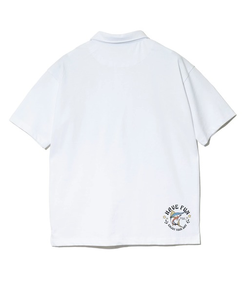 go slow caravan(ゴースローキャラバン)の「ESPACE VERT/エスパスヴェール カジキ S/S ポロシャツ ポケTEE(ポロシャツ・メンズ・グレー/ホワイト・MEDIUM/X-LARGE/LARGE)」の12枚目の写真