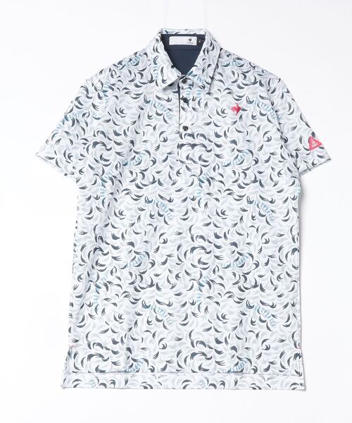 ALPEN / SPORTS DEPO SELECT(アルペンスポーツデポセレクト)の「ルコックスポルティフ ゴルフ 接触冷感小柄半袖シャツ(シャツ/ブラウス・メンズ・オレンジ/ホワイト・M/L/LL/3L)」の2枚目の写真