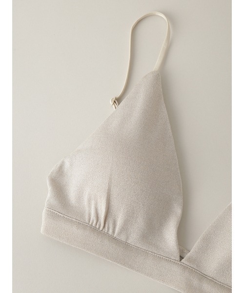 UNDERSON UNDERSON(アンダーソン アンダーソン)の「ラメトライアングルブラ(ブラジャー・レディース・ブラック/ゴールド/シルバー・1/0/2)」の8枚目の写真