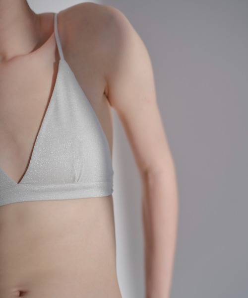 UNDERSON UNDERSON(アンダーソン アンダーソン)の「ラメトライアングルブラ(ブラジャー・レディース・ブラック/ゴールド/シルバー・1/0/2)」の20枚目の写真