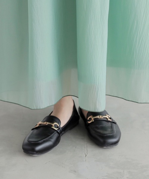 n'OrLABEL(ノアールレーベル)の「『オーガンジー裾メロースカート』(スカート・レディース・ライトグリーン/ブラウン/イエロー/ブラック・FREE)」の17枚目の写真