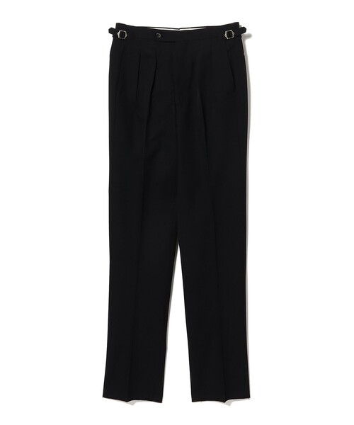 BEAMS F（ビームスエフ）の「【別注】EMINENTO by H .Osaku / ウール カルゼ 2プリーツ サイドアジャスター ワイドスラックス（その他パンツ・メンズ・ブラック/カーキ・42/44/46/48/50/52）」の3枚目の写真