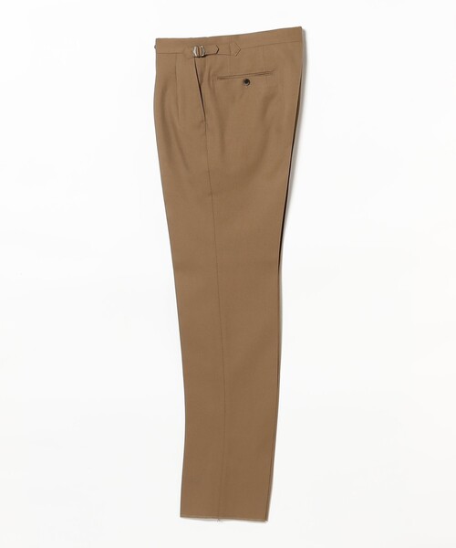 BEAMS F（ビームスエフ）の「【別注】EMINENTO by H .Osaku / ウール カルゼ 2プリーツ サイドアジャスター ワイドスラックス（その他パンツ・メンズ・ブラック/カーキ・42/44/46/48/50/52）」の11枚目の写真