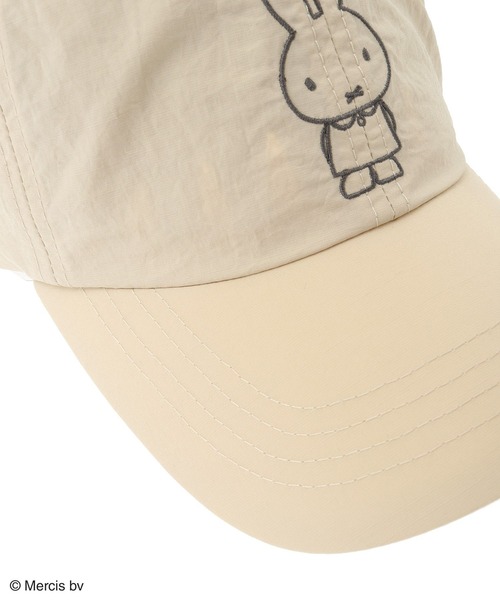 Miffy( ミッフィー)の「miffy/ナイロン刺繍キャップ(キャップ・レディース・カーキ/ベージュ・FREE)」の13枚目の写真