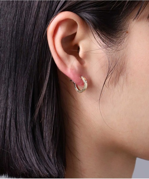 for Gift”クロッシングピアス（ELプレーンフープ/S SIZE）/K10