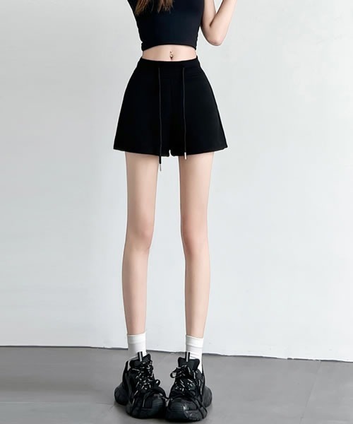 Pittok（ピットク）の「サイドポケット付きスウエットショートパンツ（その他パンツ・レディース・ブラック/グレー/ホワイト・MEDIUM）」の4枚目の写真