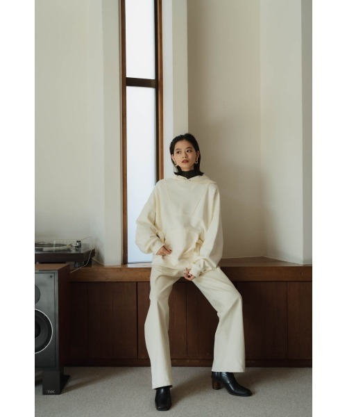 Knuth Marf(クヌースマーフ)の「switching hoodie(unisex)(パーカー・レディース・ピンク/アイボリー・FREE)」の20枚目の写真