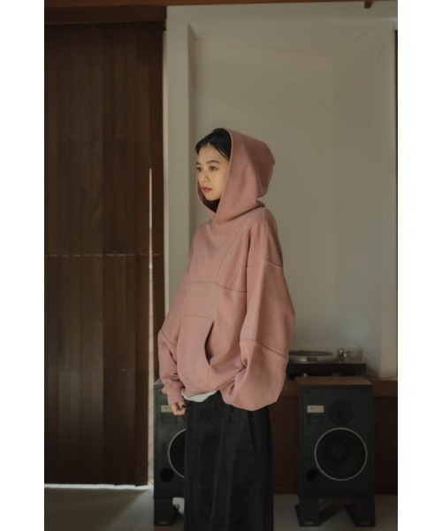Knuth Marf(クヌースマーフ)の「switching hoodie(unisex)(パーカー・レディース・ピンク/アイボリー・FREE)」の11枚目の写真