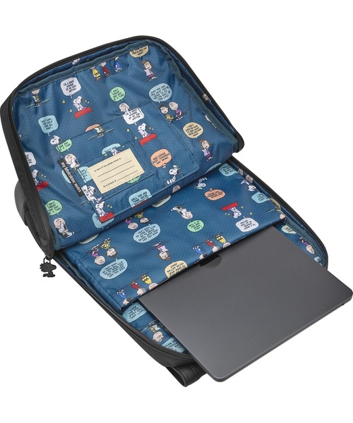 MOLESKINE（モレスキン）の「ピーナッツ X モレスキン 15インチPC収納 メトロ スリムバックパック（バックパック/リュック・レディース・ブラック・FREE）」の8枚目の写真