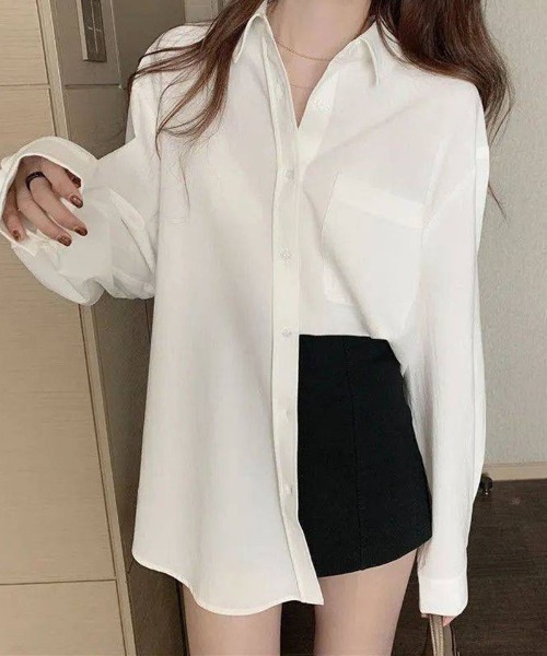 shoppinggo(ショッピングゴー)の「白ブラウス シャツ(シャツ/ブラウス・レディース・ホワイト・M)」の3枚目の写真