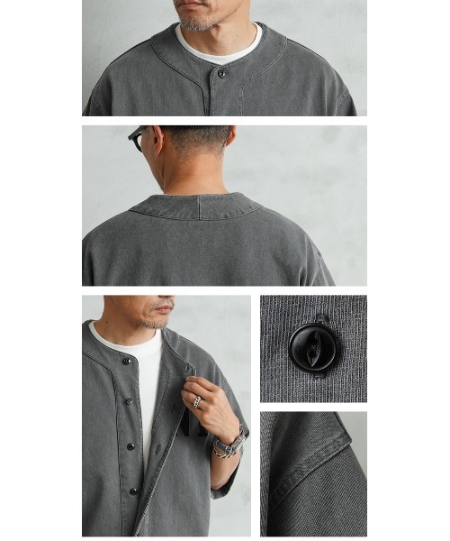 WAIPER.inc（ワイパーインク）の「SCREEN STARS×WAIPER ”Negro League” HEAVYWEIGHT BASEBALL SHIRT（シャツ/ブラウス・メンズ・ブラック/オフホワイト/ネイビー・M/L/XL）」の18枚目の写真