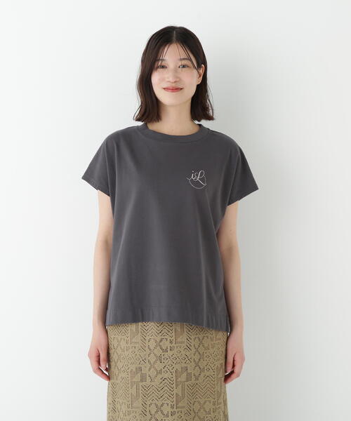 human woman（ヒューマンウーマン）の「◆サークルロゴＴシャツ（Tシャツ/カットソー・レディース・レッド/ホワイト系その他/グレー系その他・MEDIUM）」の6枚目の写真
