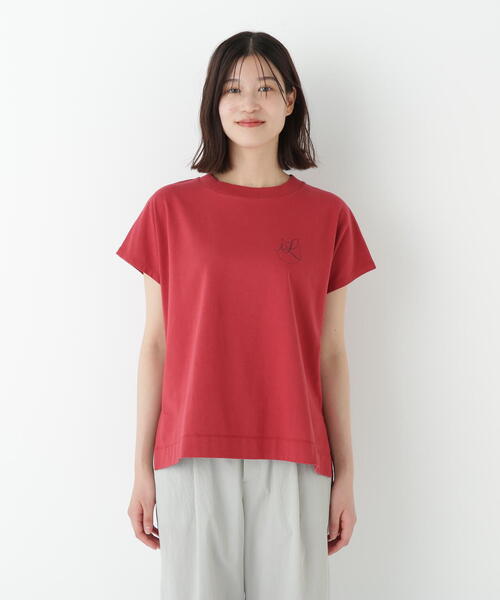 human woman（ヒューマンウーマン）の「◆サークルロゴＴシャツ（Tシャツ/カットソー・レディース・レッド/ホワイト系その他/グレー系その他・MEDIUM）」の20枚目の写真