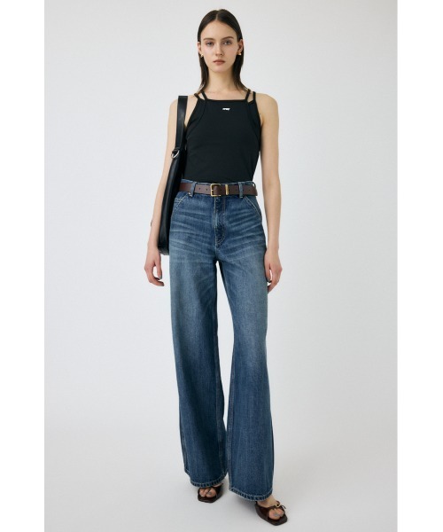 MOUSSY マウジー WIDE STRAIGHT デニム サイズ26 MOUSSY | LAYERED WIDE STRAIGHT デニム (ストレート ) |SHEL