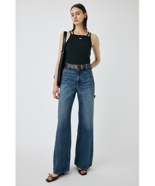 MOUSSY❤️ペインター ジョッパーズ PT マウジー デニム パンツ PAINTER WIDE STRAIGHT（デニムパンツ）｜MOUSSY（マウジー）の