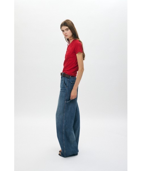【新品】moussy PAINTER WIDE ストレートデニム MOUSSY | PAINTER WIDE ストレートデニム (ワイド ) |SHEL'TTER
