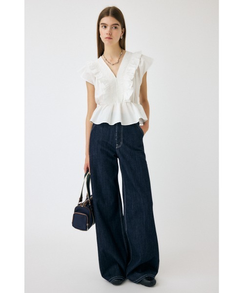 MOUSSY❤️ペインター ジョッパーズ PT マウジー デニム パンツ MOUSSY（マウジー）の「PAINTER WIDE STRAIGHT（デニムパンツ