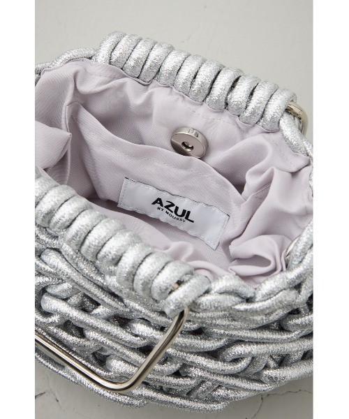 AZUL by moussy(アズールバイマウジー)の「メタルハンドルメタリック編み込みバッグ(ショルダーバッグ・レディース・ゴールド/シルバー・FREE)」の20枚目の写真