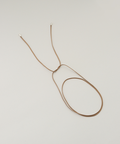 Garden of Eden（ガーデンオブエデン）の「【GARDEN OF EDEN/ガーデン オブ エデン】Tear drop bolo tip necklace（ネックレス・レディース・ブラウン/ベージュ・FREE）」の8枚目の写真