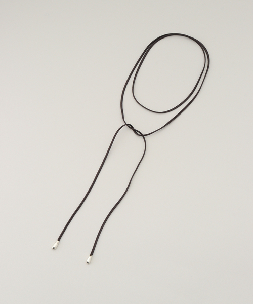 Garden of Eden（ガーデンオブエデン）の「【GARDEN OF EDEN/ガーデン オブ エデン】Tear drop bolo tip necklace（ネックレス・レディース・ブラウン/ベージュ・FREE）」の4枚目の写真