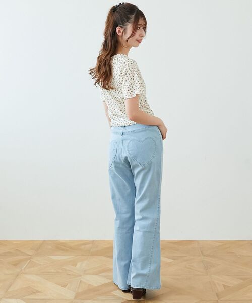 MAJESTIC LEGON(マジェスティックレゴン)の「ヒップハートフレアパンツ(その他パンツ・レディース・サックスブルー/ブルー・SMALL/MEDIUM)」の15枚目の写真