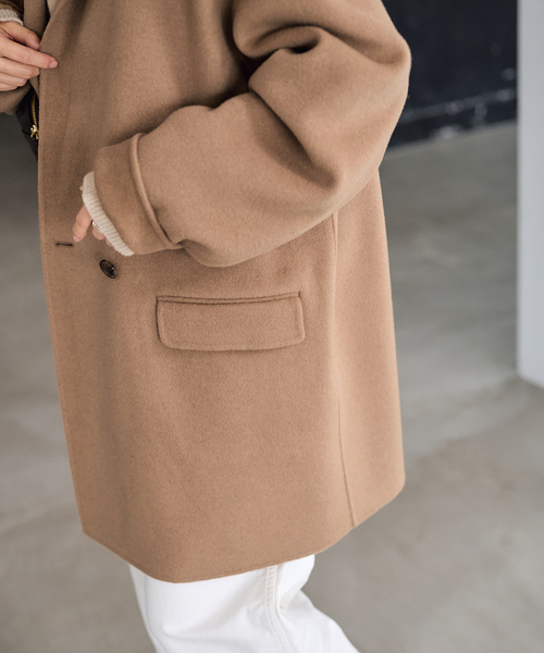 チロル【ほぼ未使用】ハミルトンリバーテーラードコート　ベージュ36 ≪追加≫ハミルトンリバーテーラードコート（その他ブルゾン／アウター