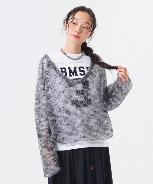 9/14まで値下げBATONER モヘア ニットポロ ネイビー サイズ2 9/14まで値下げBATONER モヘア ニットポロ ネイビー サイズ2