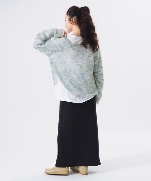 BEAMS BOY（ビームスボーイ）の「【2/5再値下げ】カスリ モヘア ベースボール（ニット/セーター・レディース・ライトイエロー/ブラック/パープル・ONE SIZE）」の14枚目の写真