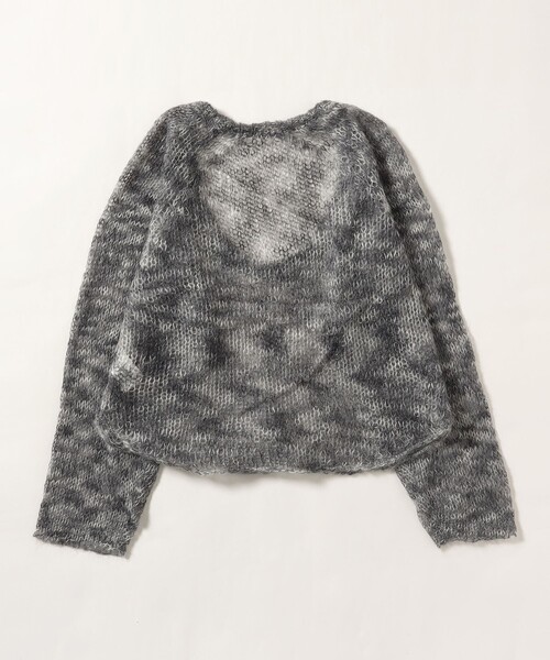 BEAMS BOY（ビームスボーイ）の「【2/5再値下げ】カスリ モヘア ベースボール（ニット/セーター・レディース・ライトイエロー/ブラック/パープル・ONE SIZE）」の17枚目の写真