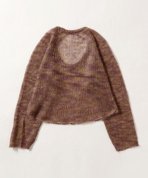 BEAMS BOY（ビームスボーイ）の「【2/5再値下げ】カスリ モヘア ベースボール（ニット/セーター・レディース・ライトイエロー/ブラック/パープル・ONE SIZE）」の20枚目の写真