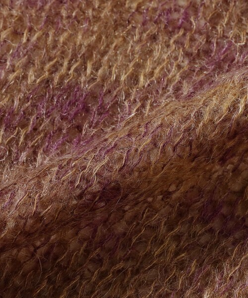 BEAMS BOY（ビームスボーイ）の「【2/5再値下げ】カスリ モヘア ベースボール（ニット/セーター・レディース・ライトイエロー/ブラック/パープル・ONE SIZE）」の21枚目の写真