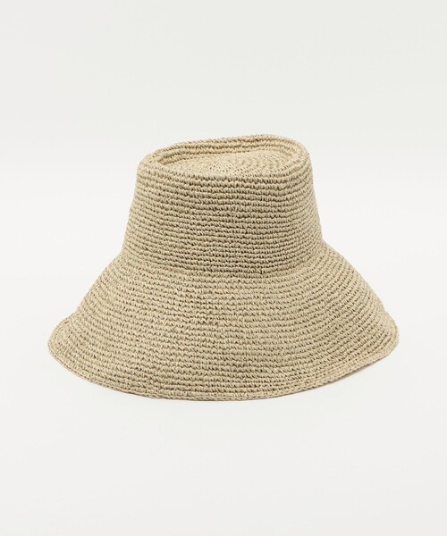 green label relaxing(グリーンレーベルリラクシング)の「中折れ ワシ ツバ広 ハット(ハット・レディース・ダークブラウン/ナチュラル・FREE)」の2枚目の写真