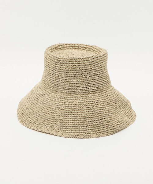 green label relaxing(グリーンレーベルリラクシング)の「中折れ ワシ ツバ広 ハット(ハット・レディース・ダークブラウン/ナチュラル・FREE)」の7枚目の写真