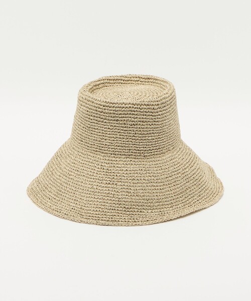 green label relaxing(グリーンレーベルリラクシング)の「中折れ ワシ ツバ広 ハット(ハット・レディース・ダークブラウン/ナチュラル・FREE)」の9枚目の写真