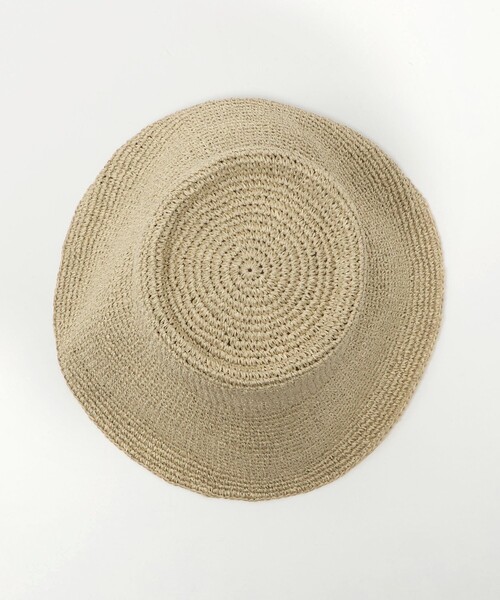 green label relaxing(グリーンレーベルリラクシング)の「中折れ ワシ ツバ広 ハット(ハット・レディース・ダークブラウン/ナチュラル・FREE)」の10枚目の写真