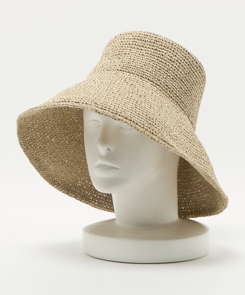 green label relaxing(グリーンレーベルリラクシング)の「中折れ ワシ ツバ広 ハット(ハット・レディース・ダークブラウン/ナチュラル・FREE)」の20枚目の写真