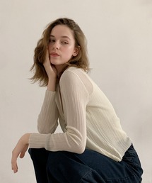 DECADE CLASSIC（ディケイド クラシック）の「DECADE CLASSIC Vネックシアーカーディガン (SS)（カーディガン/ボレロ）」