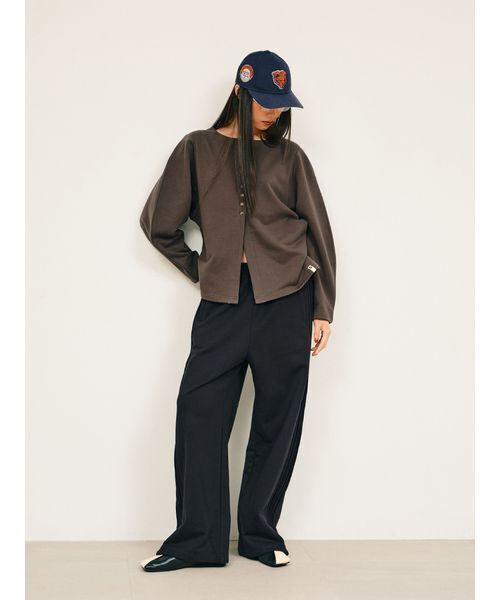 コクーンスウェットカーディガン（カーディガン/ボレロ）｜null.（ヌル