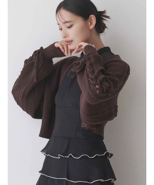 MERCURYDUO（マーキュリーデュオ）の「シフォンティアードワンピース（ワンピース・レディース・その他1/ブラック・SMALL/MEDIUM）」の8枚目の写真