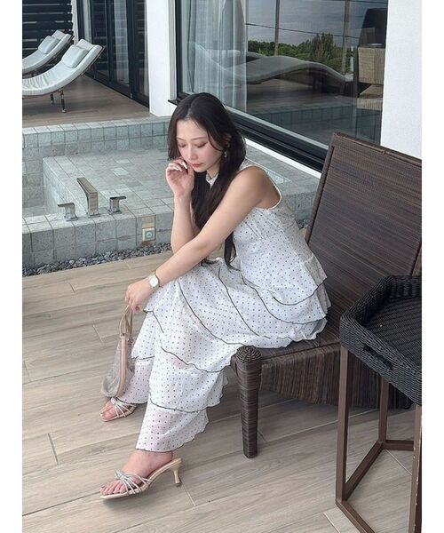 MERCURYDUO（マーキュリーデュオ）の「シフォンティアードワンピース（ワンピース・レディース・その他1/ブラック・SMALL/MEDIUM）」の15枚目の写真