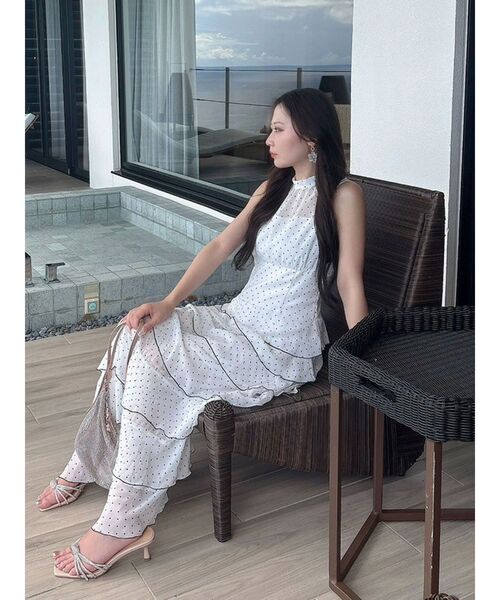 MERCURYDUO（マーキュリーデュオ）の「シフォンティアードワンピース（ワンピース・レディース・その他1/ブラック・SMALL/MEDIUM）」の16枚目の写真