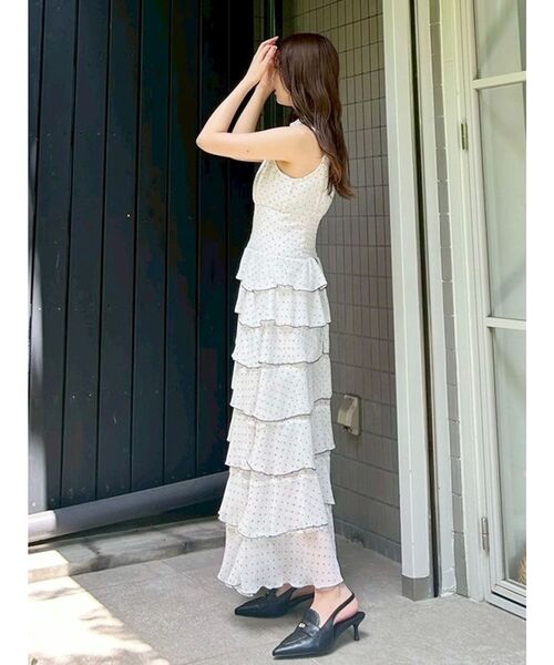 MERCURYDUO（マーキュリーデュオ）の「シフォンティアードワンピース（ワンピース・レディース・その他1/ブラック・SMALL/MEDIUM）」の19枚目の写真