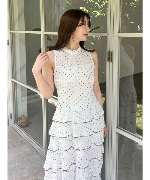 MERCURYDUO（マーキュリーデュオ）の「シフォンティアードワンピース（ワンピース・レディース・その他1/ブラック・SMALL/MEDIUM）」の21枚目の写真